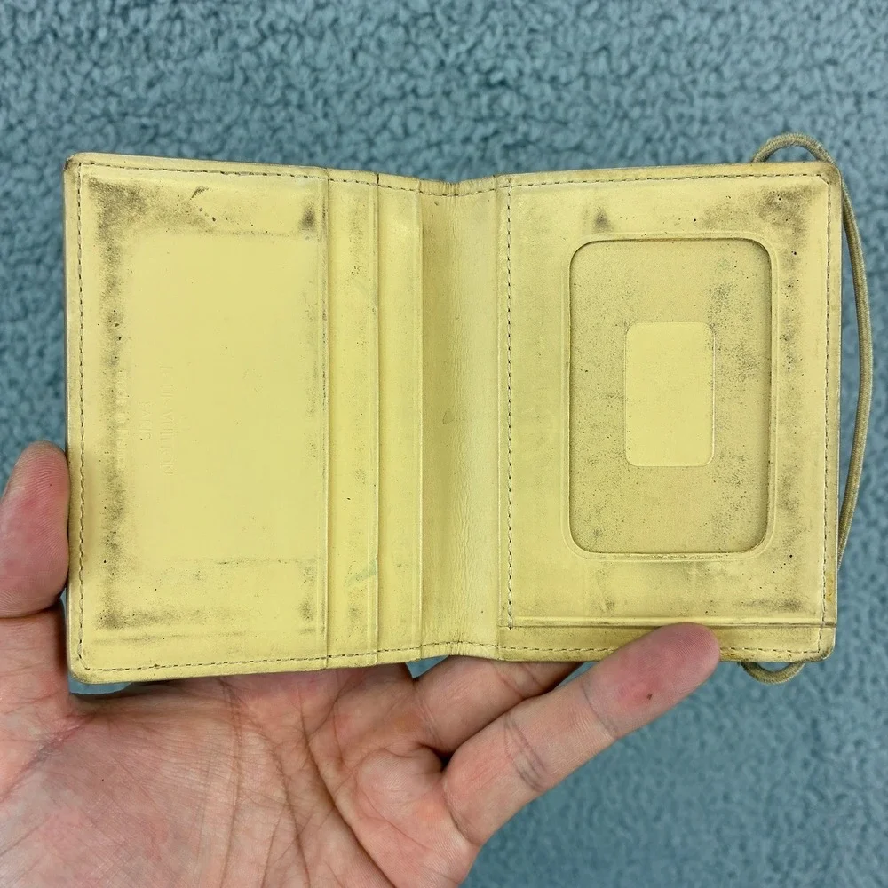 Louis Vuitton Epi Leather Card Holder Yellow MI0081 France Luxury Read
